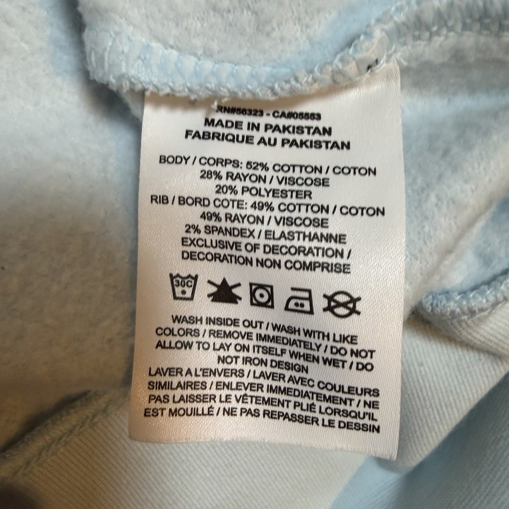 Nike Sweatshirt Womens 2X Sky Blue Crewneck Fleece Logo Oversized Pullover - Picture 7 of 8